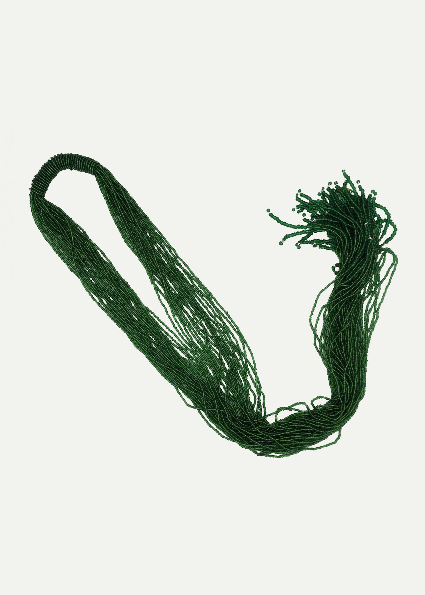 BEADED SCARF Green