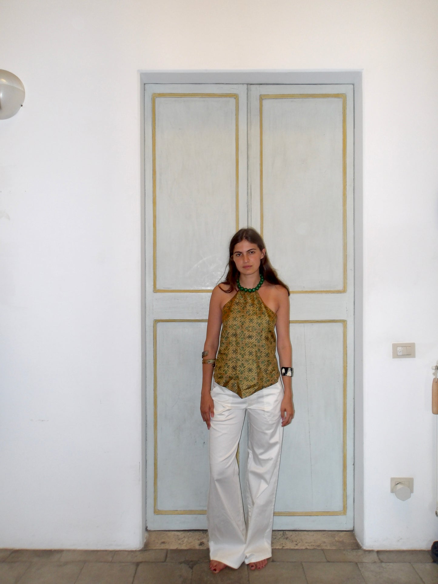 Costanza Top in Green