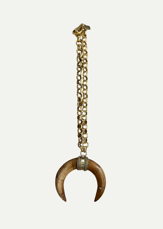 Saddle Necklace Brown