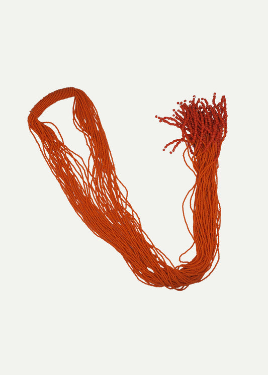 Beaded Scarf Orange