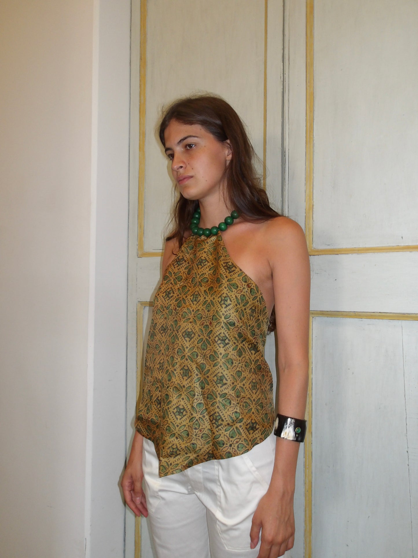 Costanza Top in Green