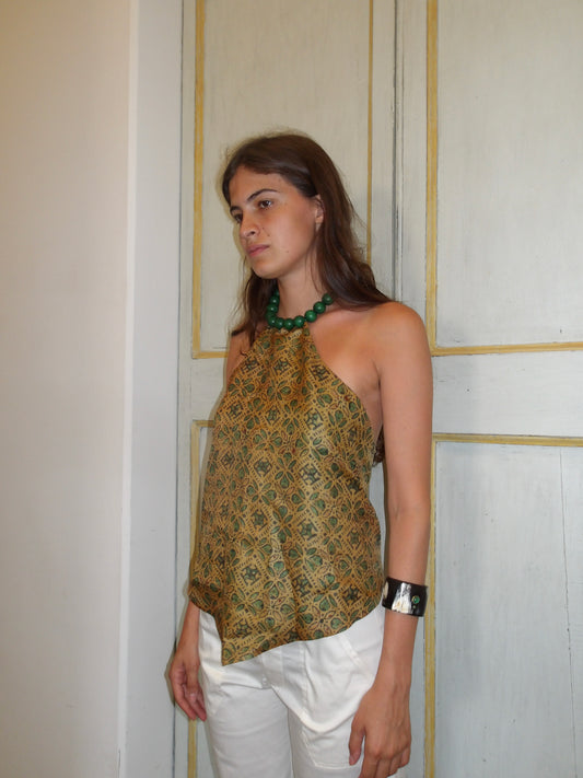 Costanza Top in Green